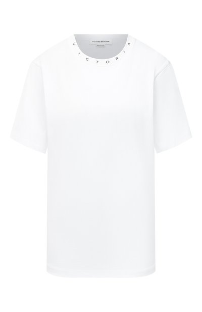Женская хлопковая футболка VICTORIA BECKHAM, арт. 1122JTS003250A