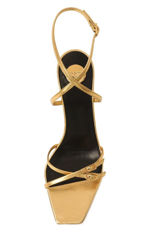 Кожаные босоножки Lydia 75 Saint Laurent 827242/0NL00 Золотой  827242/0NL00 Фото 6
