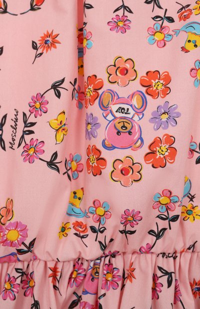 Хлопковое платье MOSCHINO, арт. HDV0G4/LLB42/10-14, фото 3