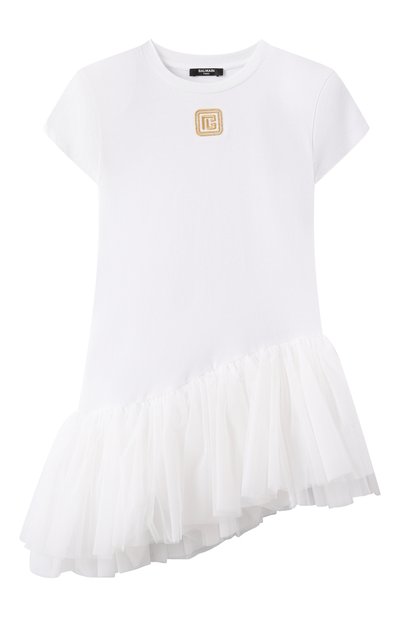 Хлопковое платье BALMAIN, арт. BW1B91