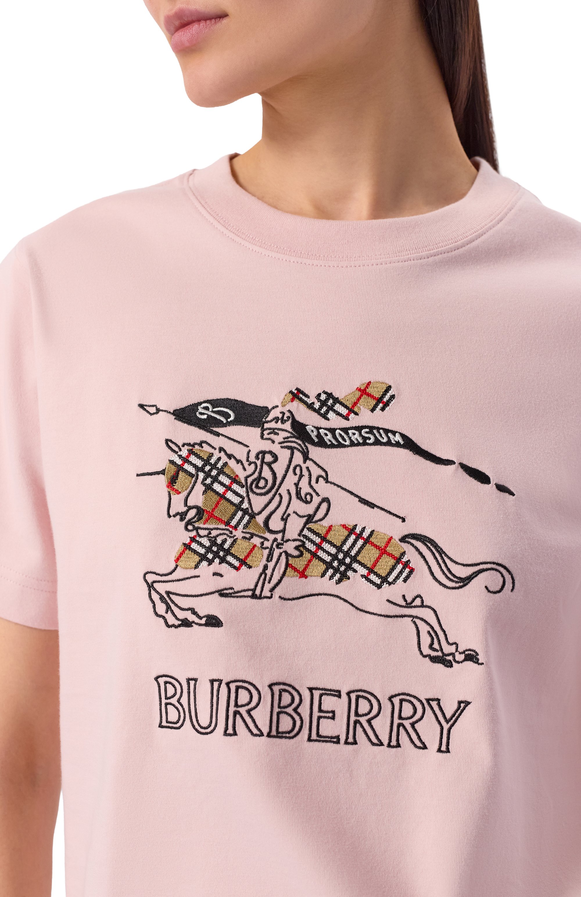 Хлопковая футболка BURBERRY, арт. 8121037, фото 5
