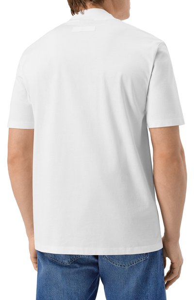 Хлопковая футболка HUGO белого цвета по цене 10500 руб., арт. 50542968, фото 4 Хлопковая футболка HUGO, арт. 50542968, фото 4