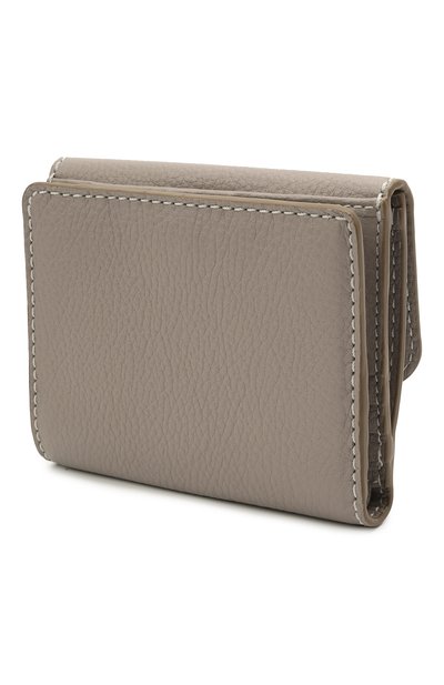 Кожаный кошелек CHLOÉ серого цвета по цене 66650 руб., арт. CHC10UP572161, фото 2 Кожаный кошелек CHLOÉ, арт. CHC10UP572161, фото 2