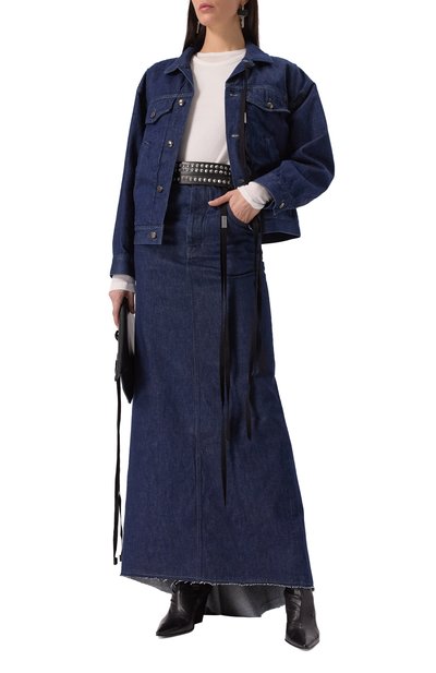 Майка из вискозы и хлопка ANN DEMEULEMEESTER, арт. B0011981/FA570, фото 2