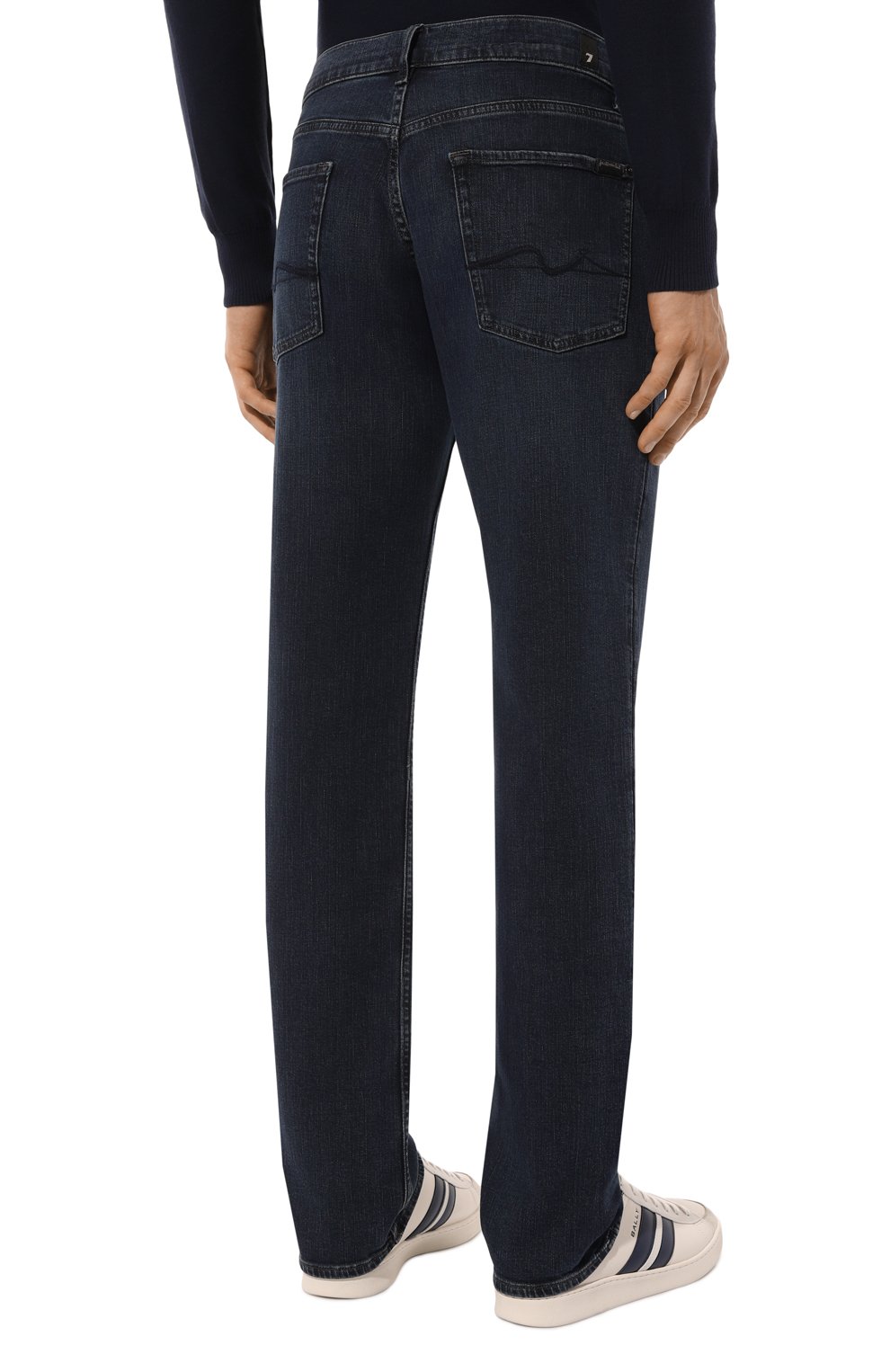 Джинсы standard 7 FOR ALL MANKIND темно-синего цвета по цене 25250 руб., арт. JSMNC420TC, фото 4 Джинсы standard 7 FOR ALL MANKIND, арт. JSMNC420TC, фото 4