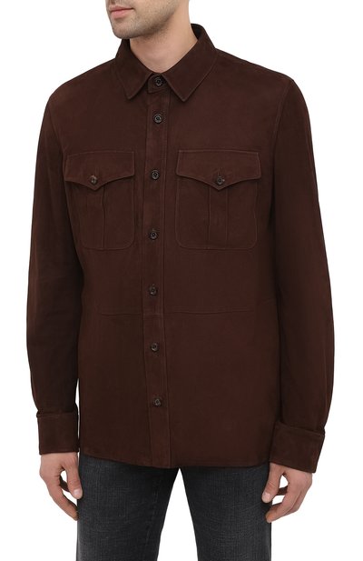 Замшевая рубашка RALPH LAUREN, арт. 790654923, фото 3