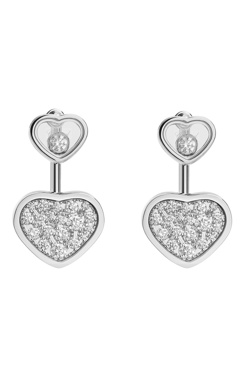 Серьги CHOPARD бесцветного цвета по цене 1235000 руб., арт. 83A082-1009, фото 1 Серьги CHOPARD, арт. 83A082-1009, фото 1
