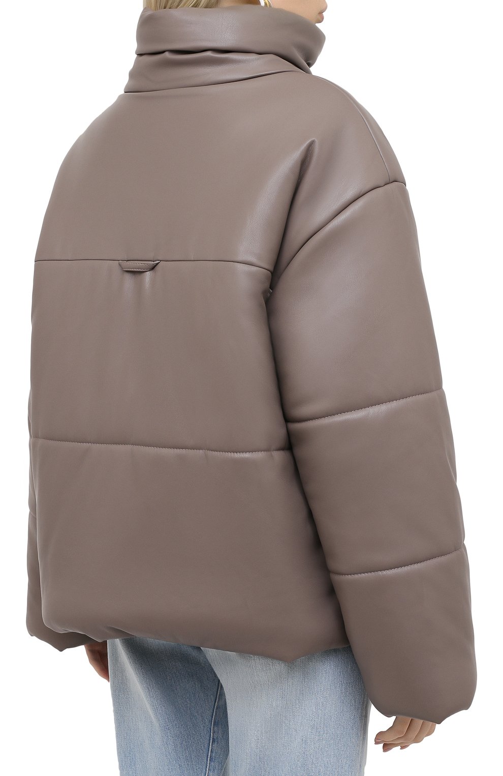 Куртка из экокожи NANUSHKA серого цвета по цене 94700 руб., арт. HIDE_CLAY_VEGAN LEATHER, фото 4 Куртка из экокожи NANUSHKA, арт. HIDE_CLAY_VEGAN LEATHER, фото 4