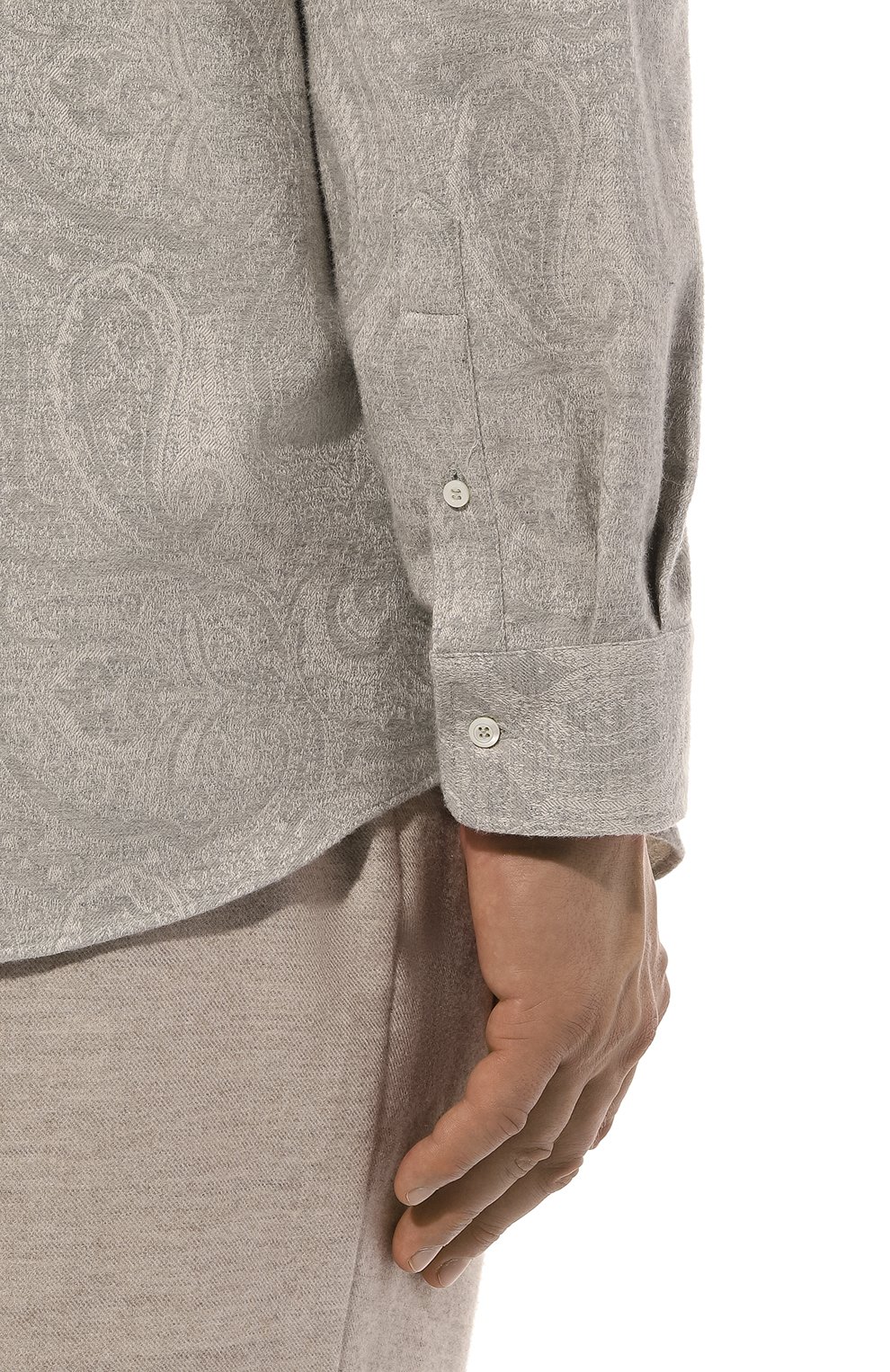 Хлопковая рубашка BRUNELLO CUCINELLI, арт. MY6200627W, фото 6