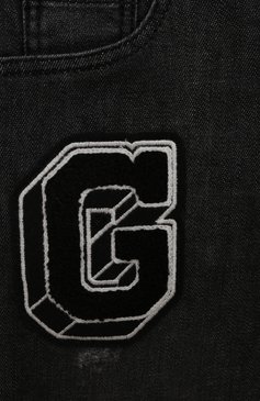 Детские джинсы GIVENCHY черного цвета, арт. H24241/6A-12A | Фото 3 (Материал внешний: Хлопок; Нос: Не проставлено; Детали: Декор; Ростовка одежда: 12 лет | 152 см, 9 лет | 134 см, 7 лет | 122 см)