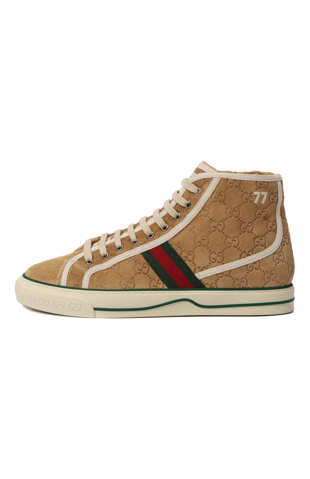 Замшевые кеды tennis 1977 GUCCI, арт. 649335 UJ510, фото 4