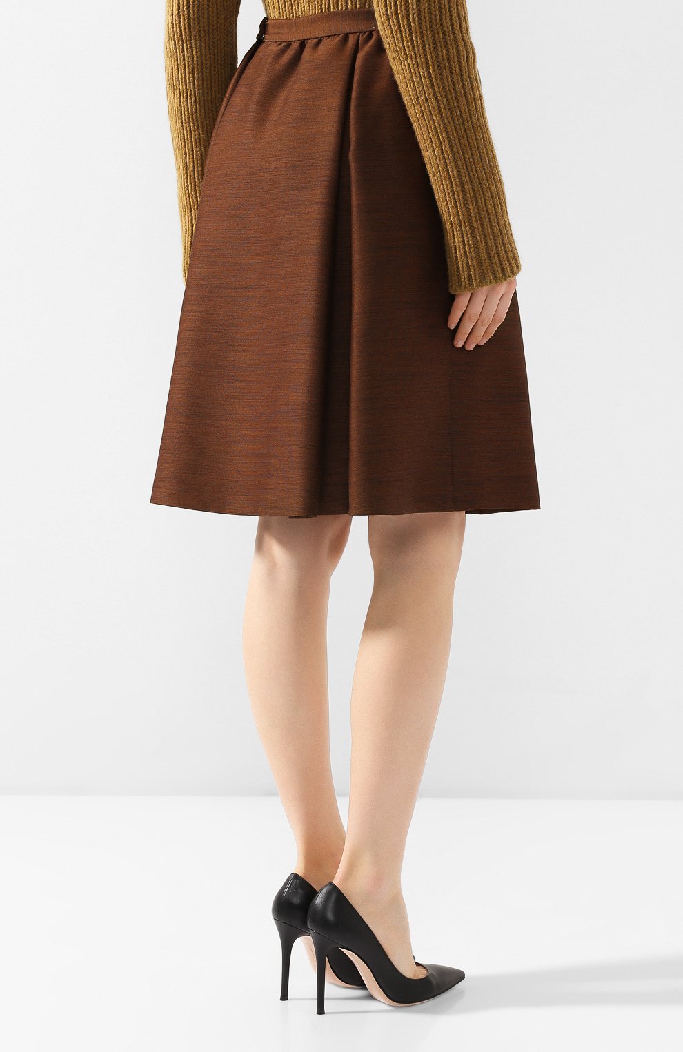Юбка из смеси шерсти и шелка BOTTEGA VENETA, арт. 538763/VEVU0, фото 4