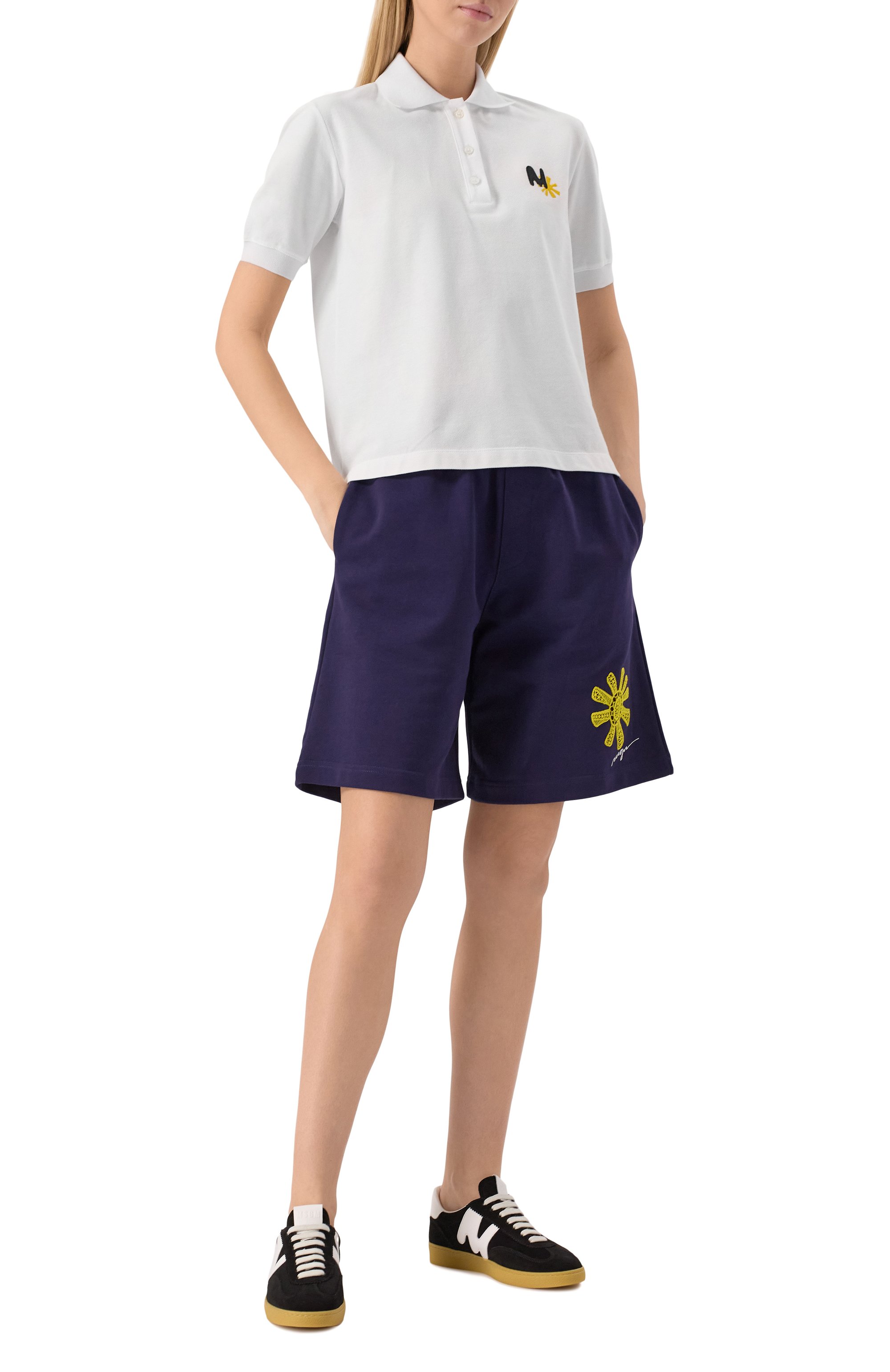 Хлопковое поло MSGM, арт. 3841MDM80/257137, фото 2