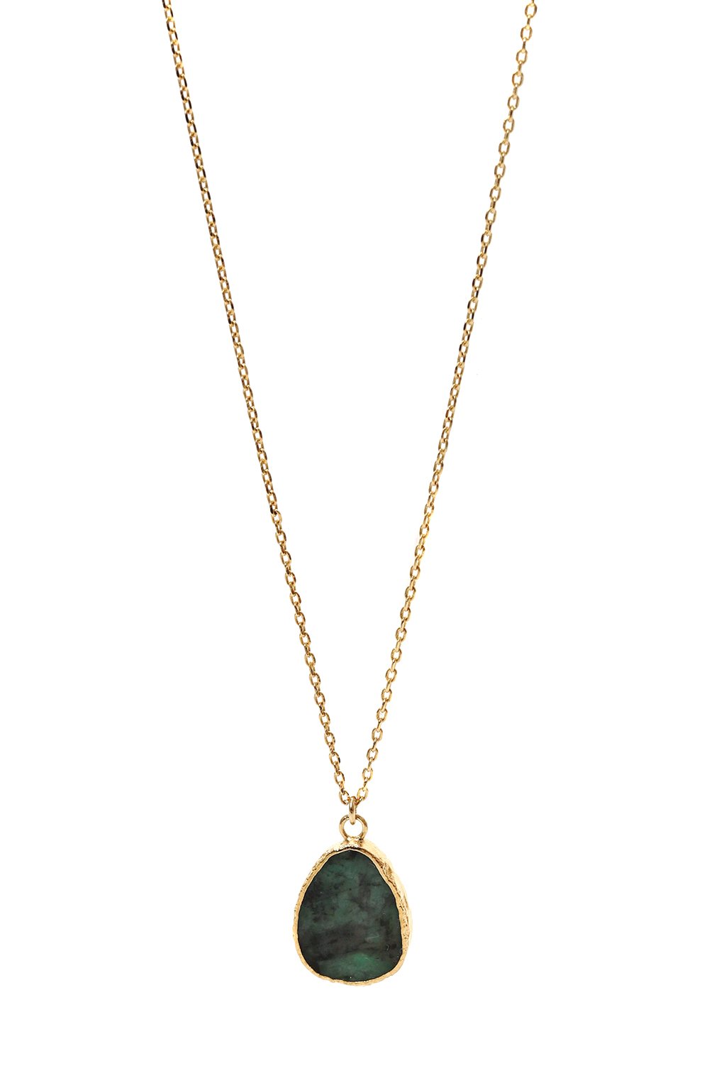 Подвеска на цепочке HANKA_IN темно-зеленого цвета по цене 16100 руб., арт. KAR-LG63-EMER-0.5M, фото 3 Подвеска на цепочке HANKA_IN, арт. KAR-LG63-EMER-0.5M, фото 3