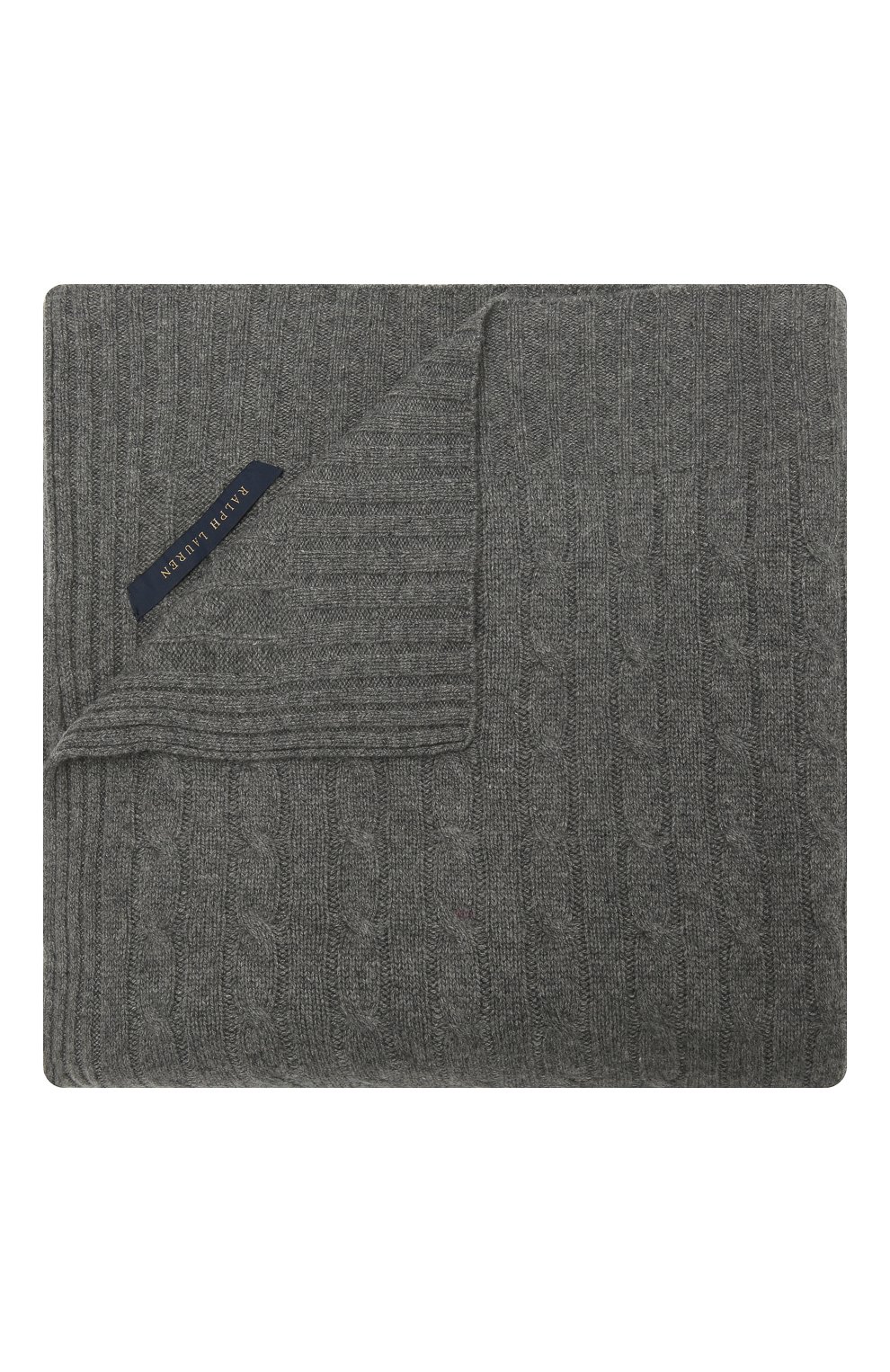 Кашемировый плед RALPH LAUREN серого цвета по цене 54300 руб., арт. 650194528, фото 1 Кашемировый плед RALPH LAUREN, арт. 650194528, фото 1