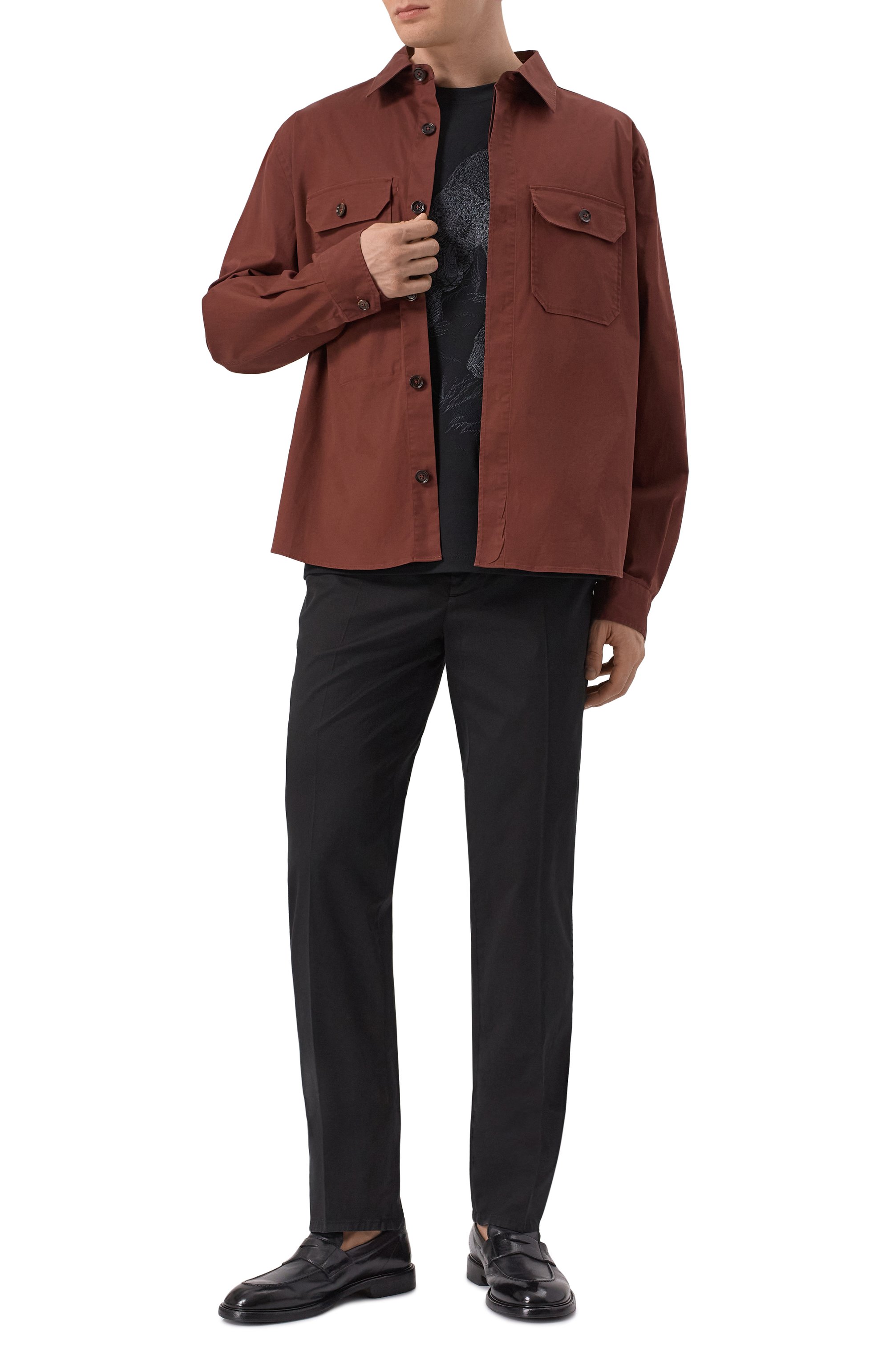 Хлопковые брюки BRUNELLO CUCINELLI, арт. M289LB1770, фото 2