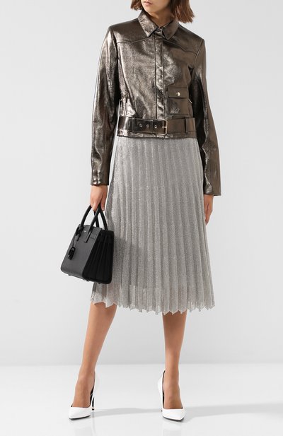 Кожаная куртка с поясом ELIE SAAB, арт. 9930, фото 2