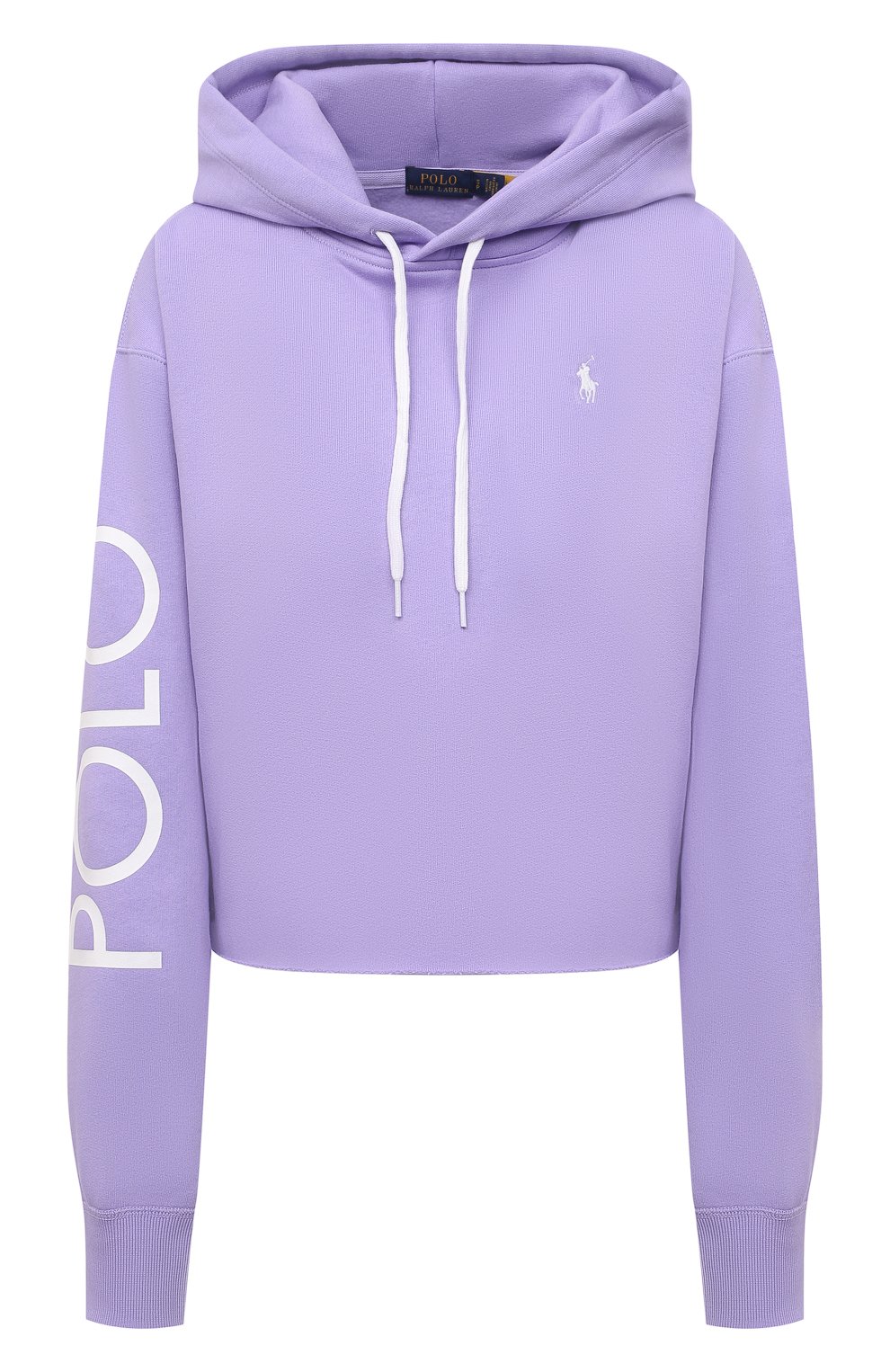 Хлопковое худи POLO RALPH LAUREN сиреневого цвета по цене 21800 руб., арт. 211843275, фото 1 Хлопковое худи POLO RALPH LAUREN, арт. 211843275, фото 1