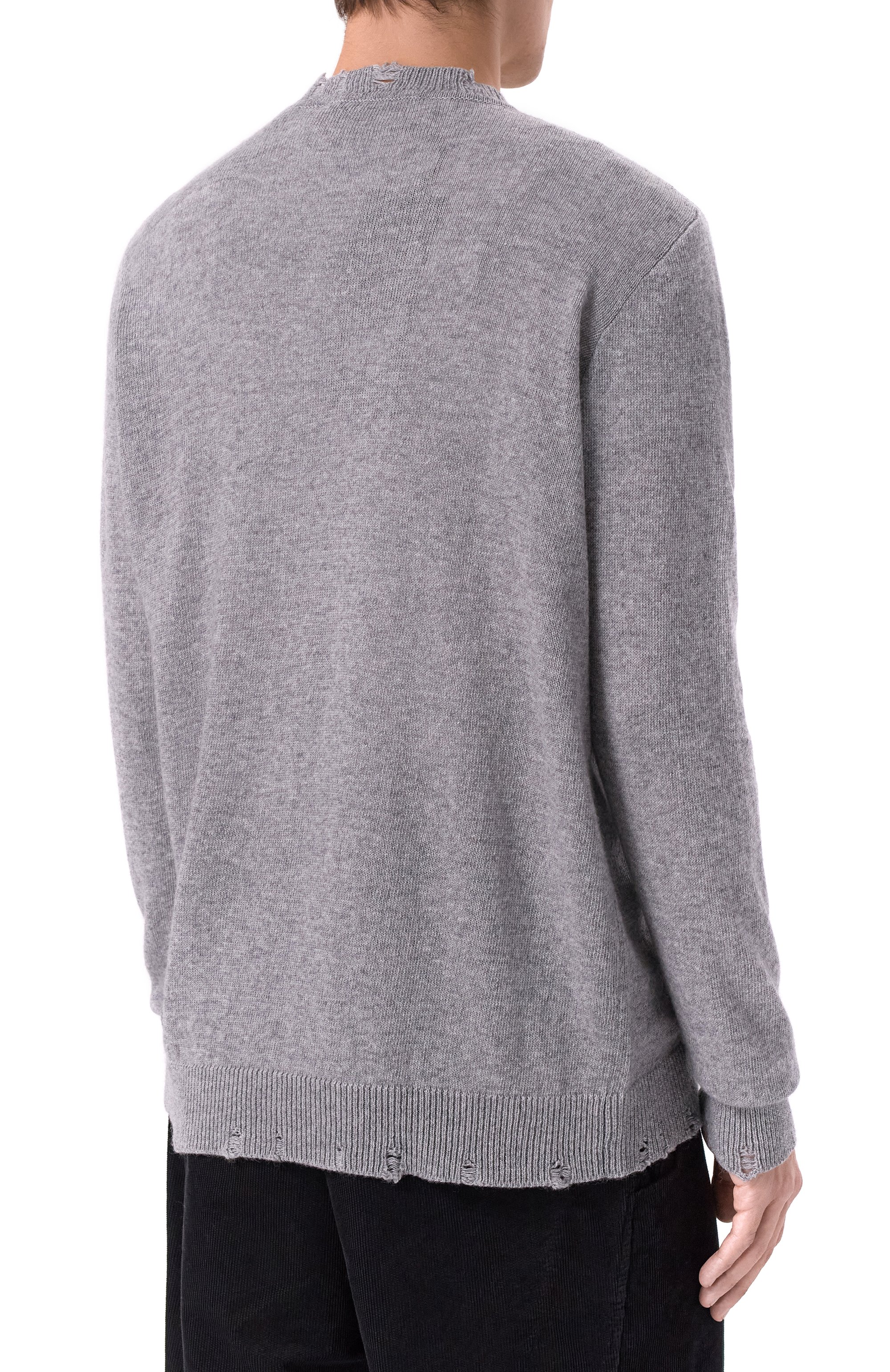 Джемпер из шерсти и вискозы NEVER ENOUGH серого цвета по цене 32800 руб., арт. MKN080, фото 4 Джемпер из шерсти и вискозы NEVER ENOUGH, арт. MKN080, фото 4