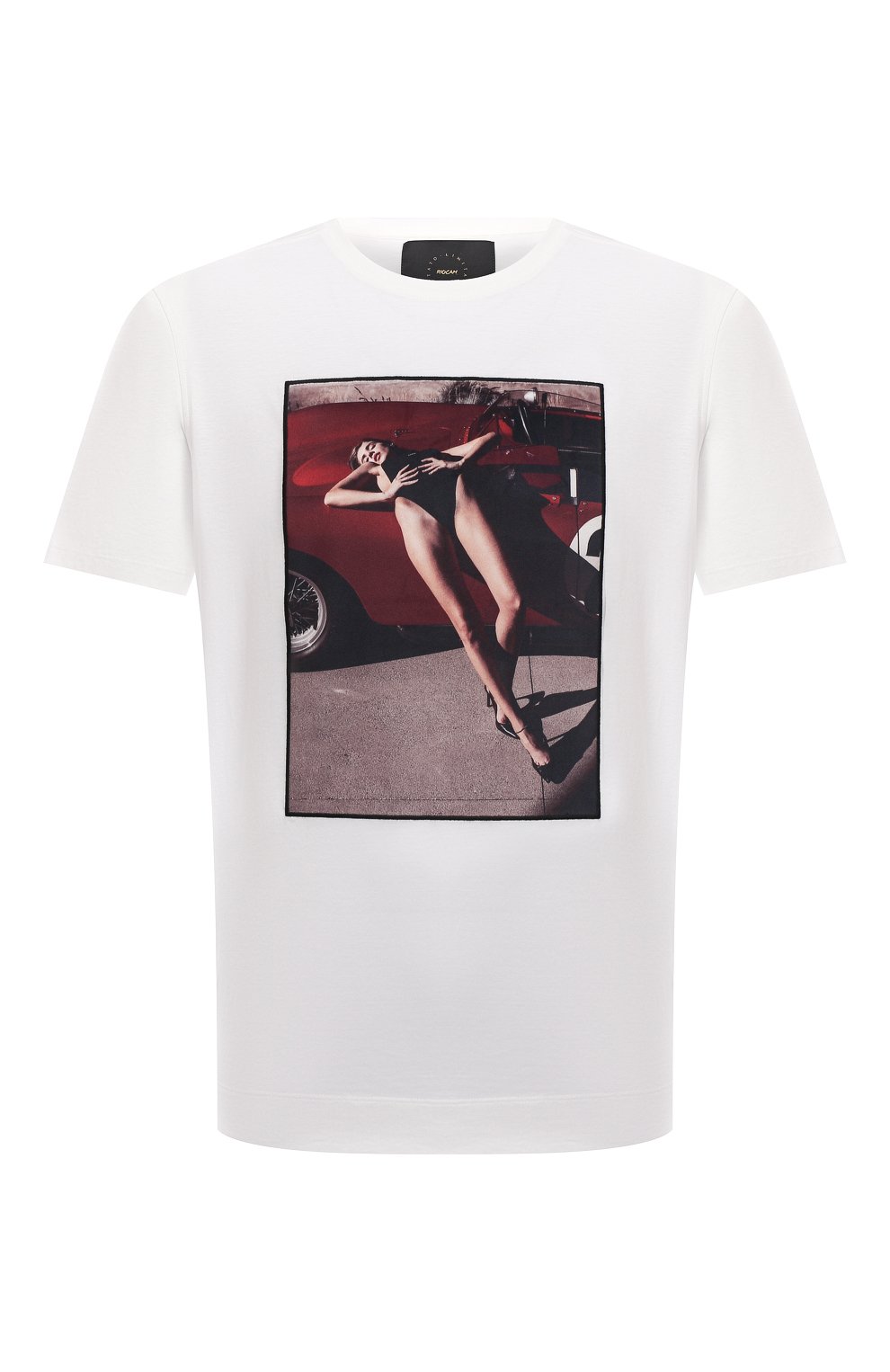 Хлопковая футболка LIMITATO белого цвета по цене 19950 руб., арт. NUMBER 2/T-SHIRT, фото 1 Хлопковая футболка LIMITATO, арт. NUMBER 2/T-SHIRT, фото 1