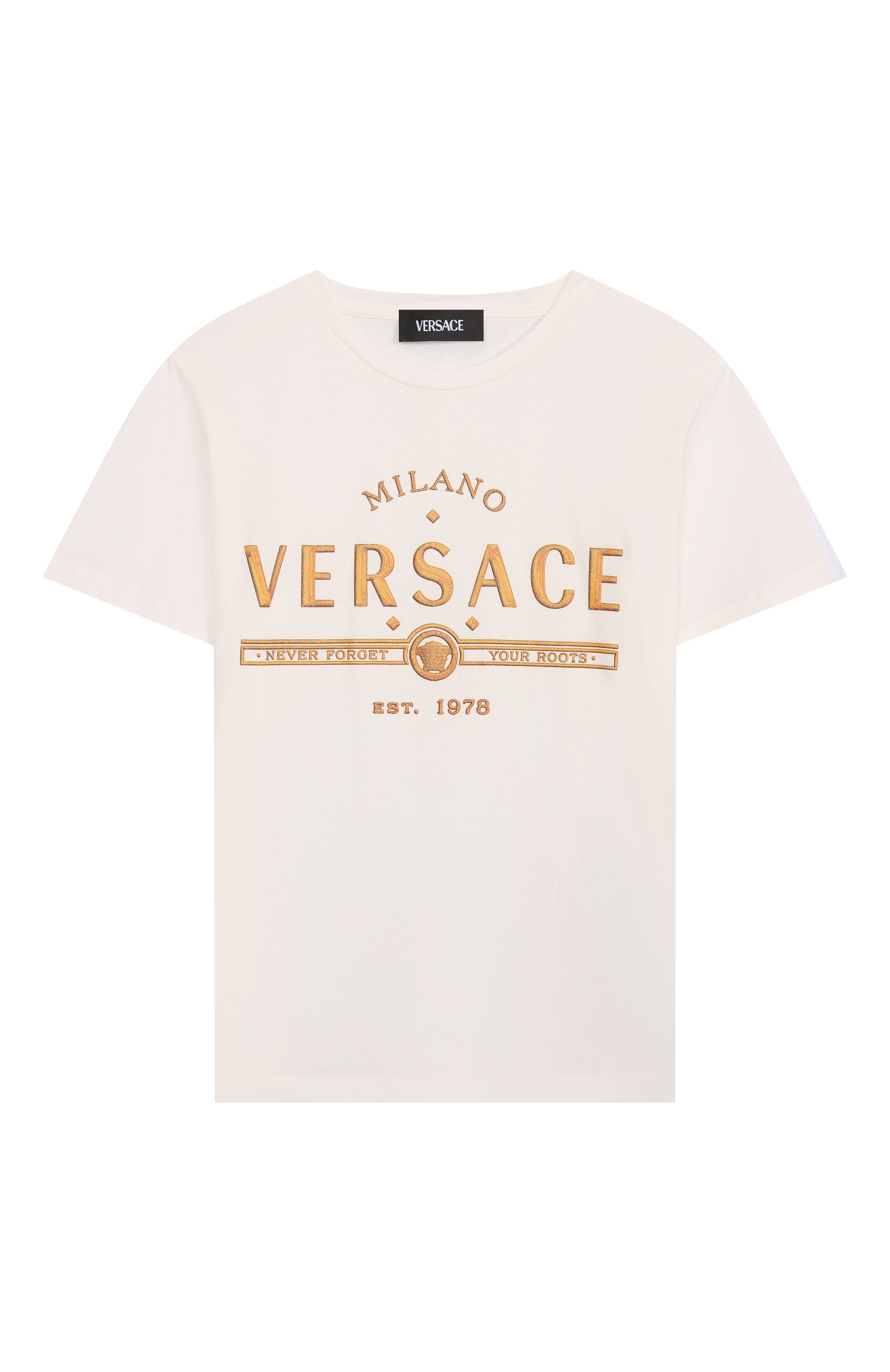 Хлопковая футболка VERSACE, арт. 1018293/1A13076/8A-14A, фото 1