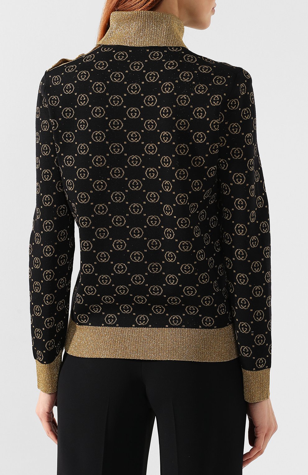 Шерстяная водолазка GUCCI, арт. 555002/XKAHT, фото 4