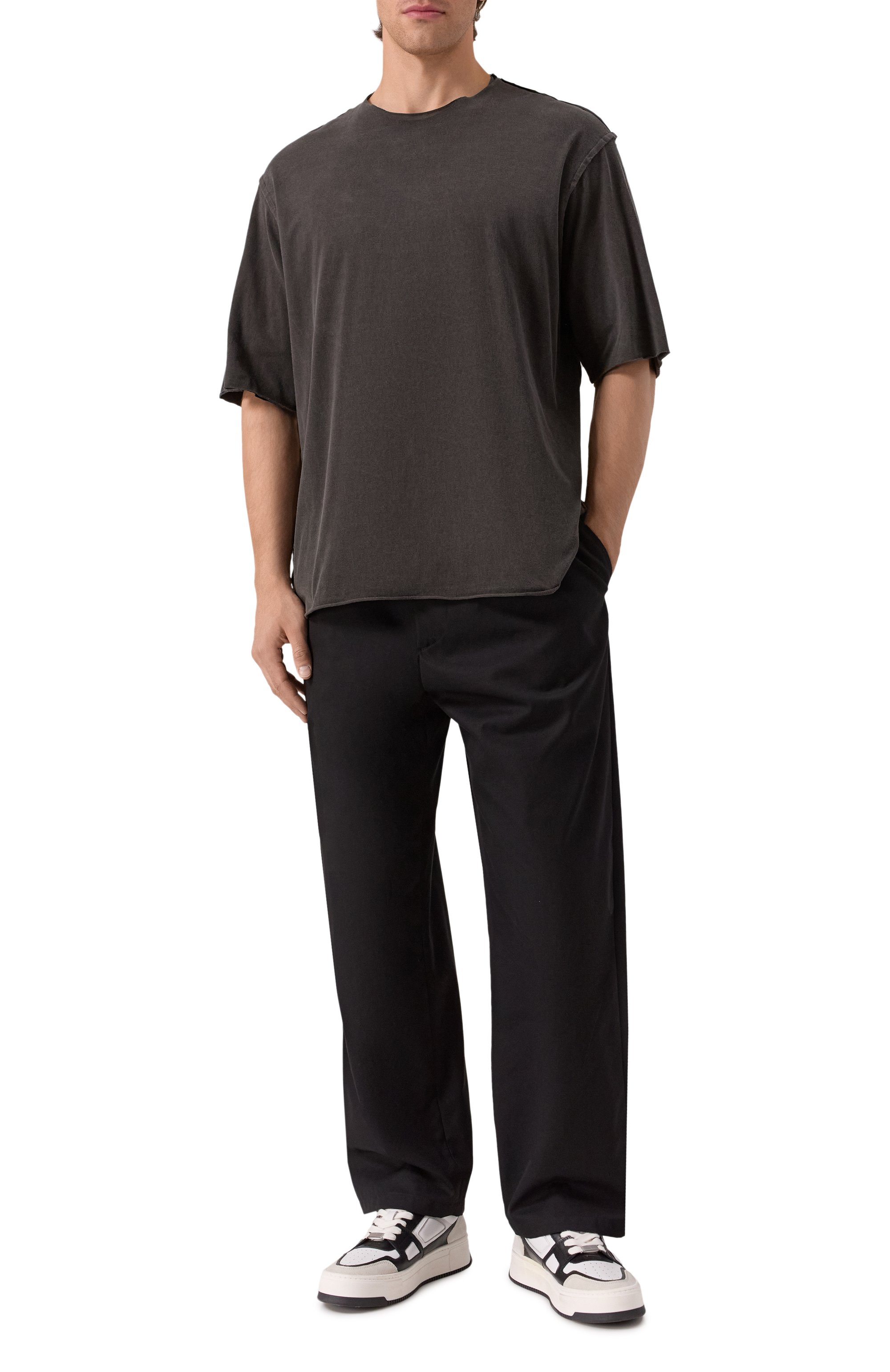 Хлопковая футболка ATTACHMENT, арт. AJ51-057, фото 2