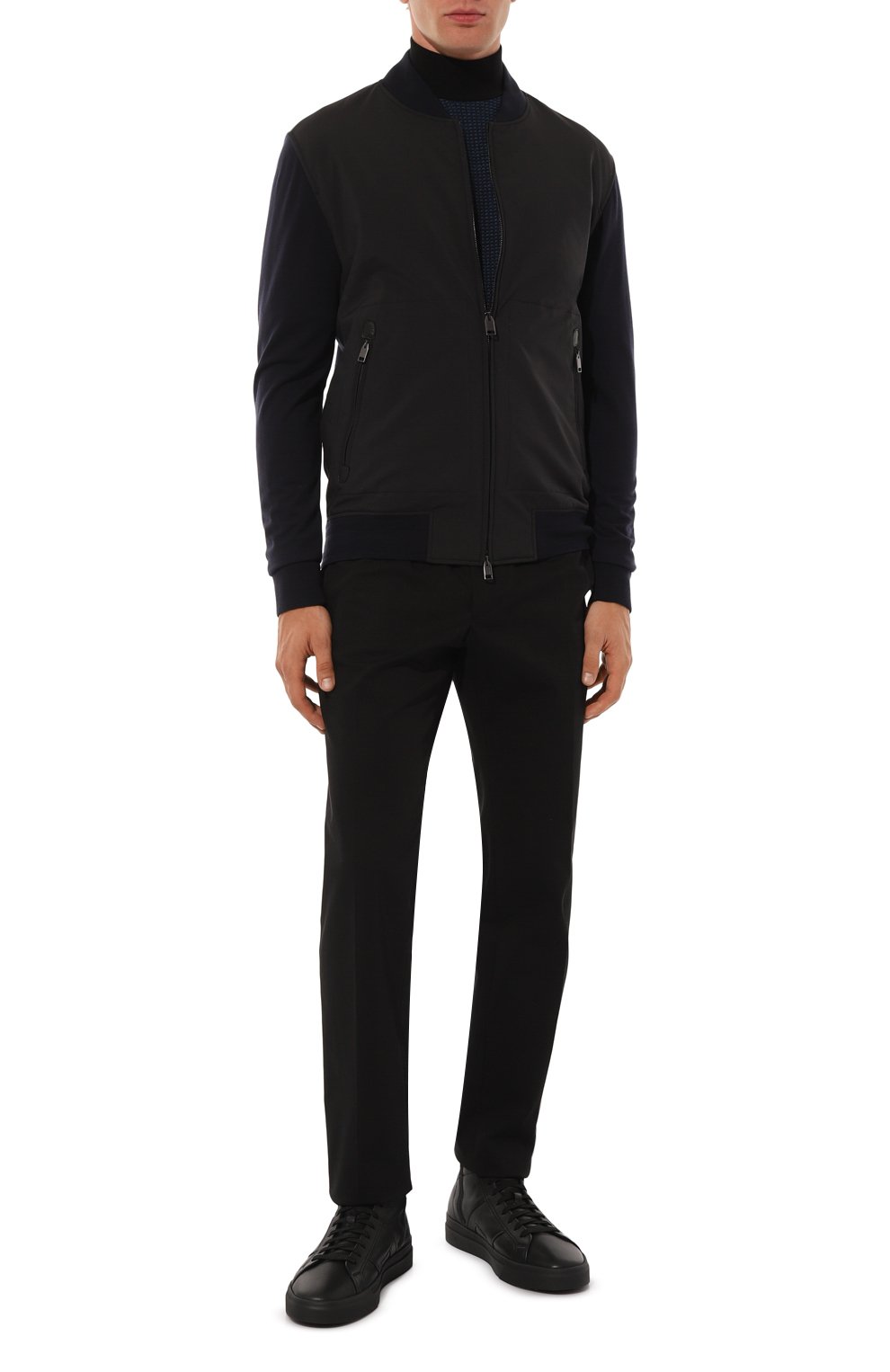 Кожаные кеды gloria SANTONI, арт. MBGG21932NE0PATF, фото 2