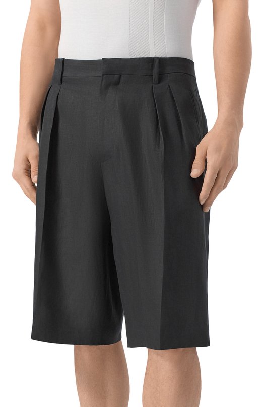 Льняные шорты MVST M26.2PM.T038/F157 Чёрный  M26.2PM.T038/F157 Фото 3