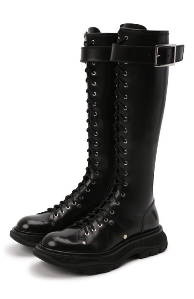 Кожаные сапоги ALEXANDER MCQUEEN, арт. 595466/WHZ81, фото 1