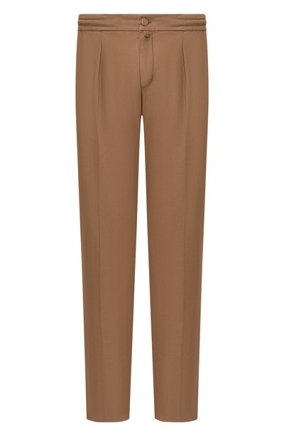 Мужские брюки изо льна и хлопка KITON, арт. UP1LACRK0612H