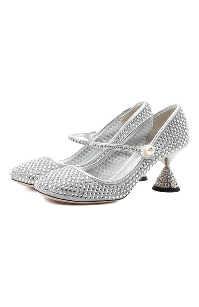 Текстильные туфли MIU MIU, арт. 5I666D-3LJ4-F0118-M065, фото 1