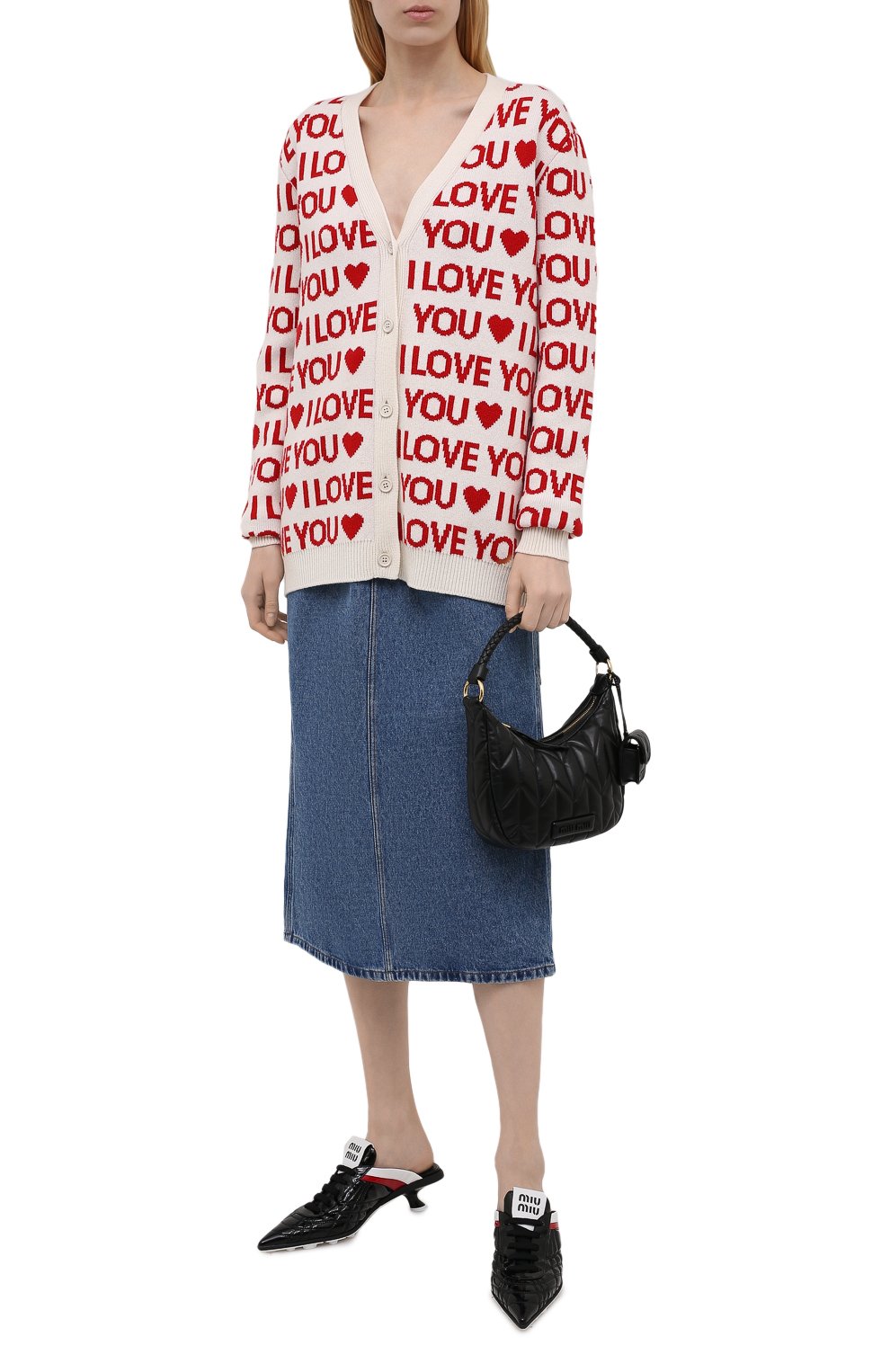 Кашемировый кардиган MIU MIU, арт. MMF423-1YT3-F0L86, фото 2