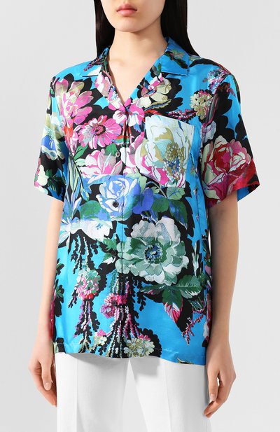 Рубашка из вискозы DRIES VAN NOTEN, арт. 201-10763-9436, фото 3