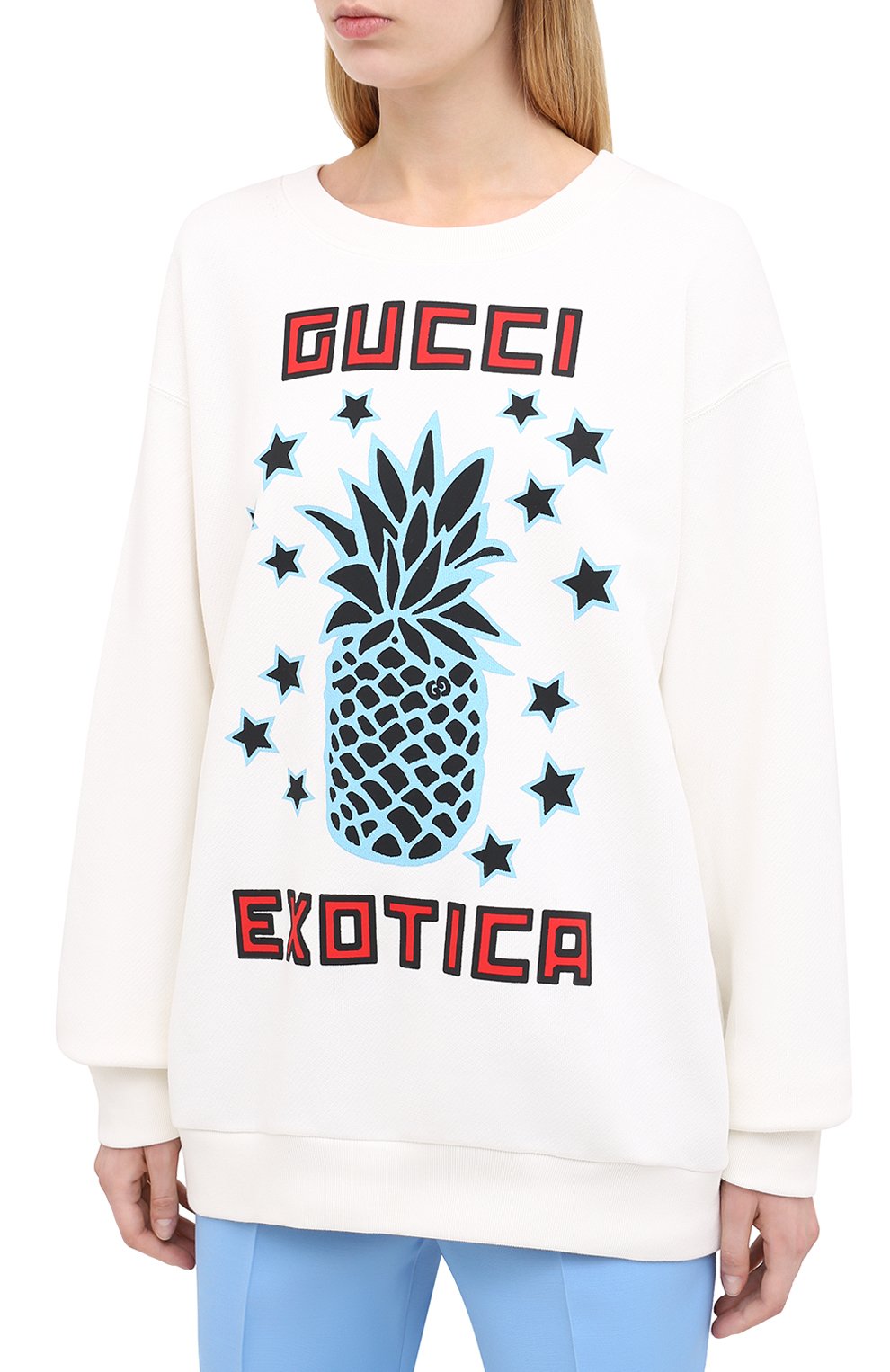 Хлопковый свитшот GUCCI, арт. 617964/XJCRS, фото 3