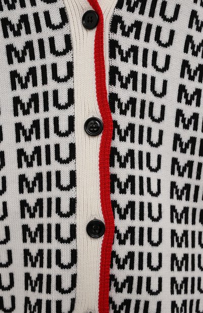 Шерстяной кардиган MIU MIU, арт. MMF198-1V8X-F0304, фото 5