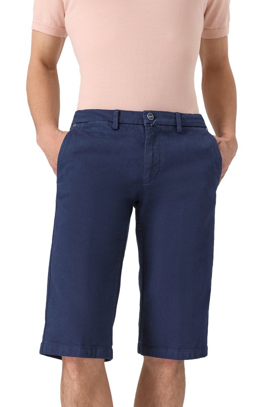 Хлопковые шорты Kiton UFBLACK0602F19 Синий  UFBLACK0602F19 Фото 3