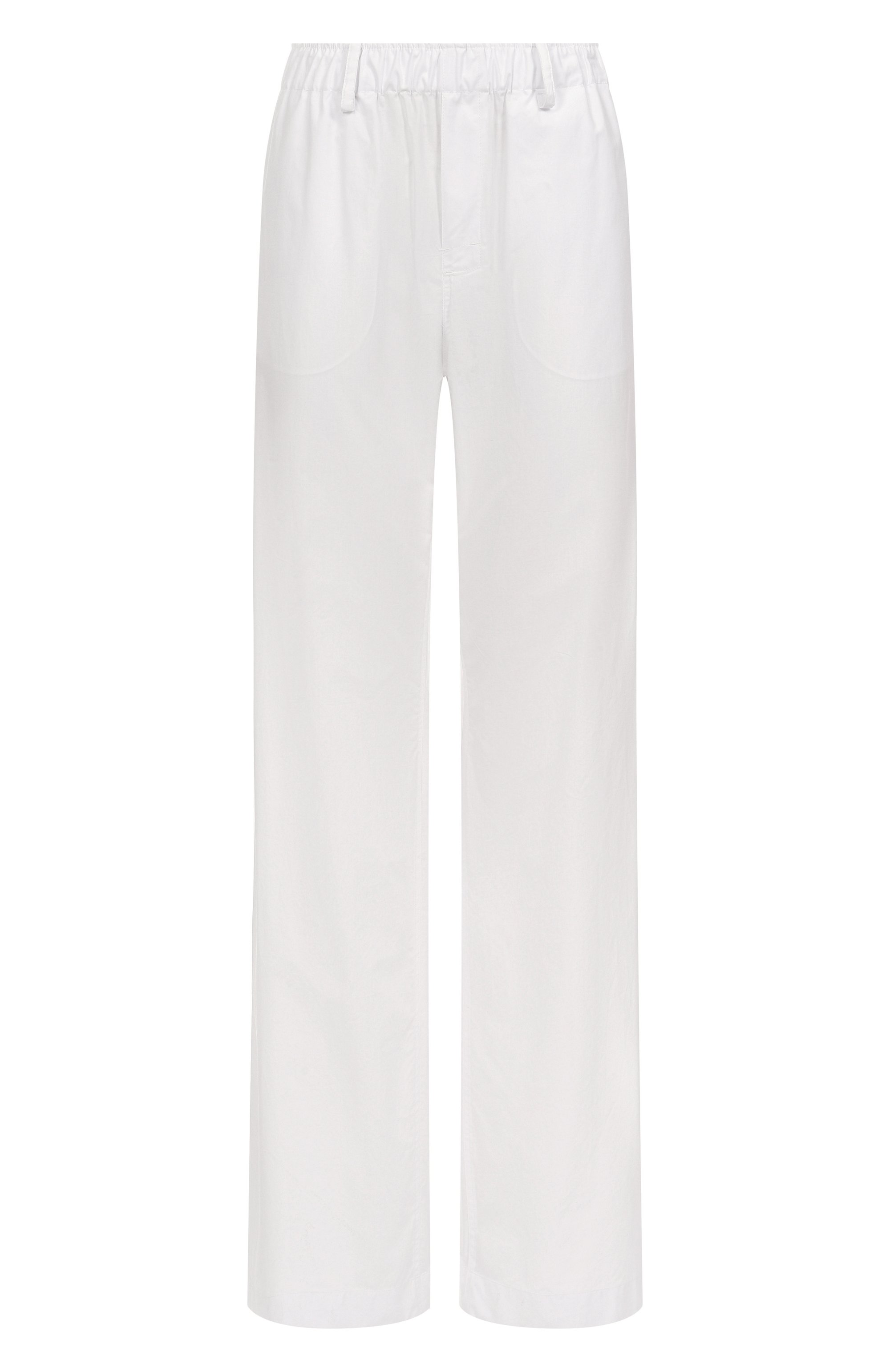 Хлопковые брюки N21 белого цвета по цене 39650 руб., арт. B041/0132, фото 1 Хлопковые брюки N21, арт. B041/0132, фото 1