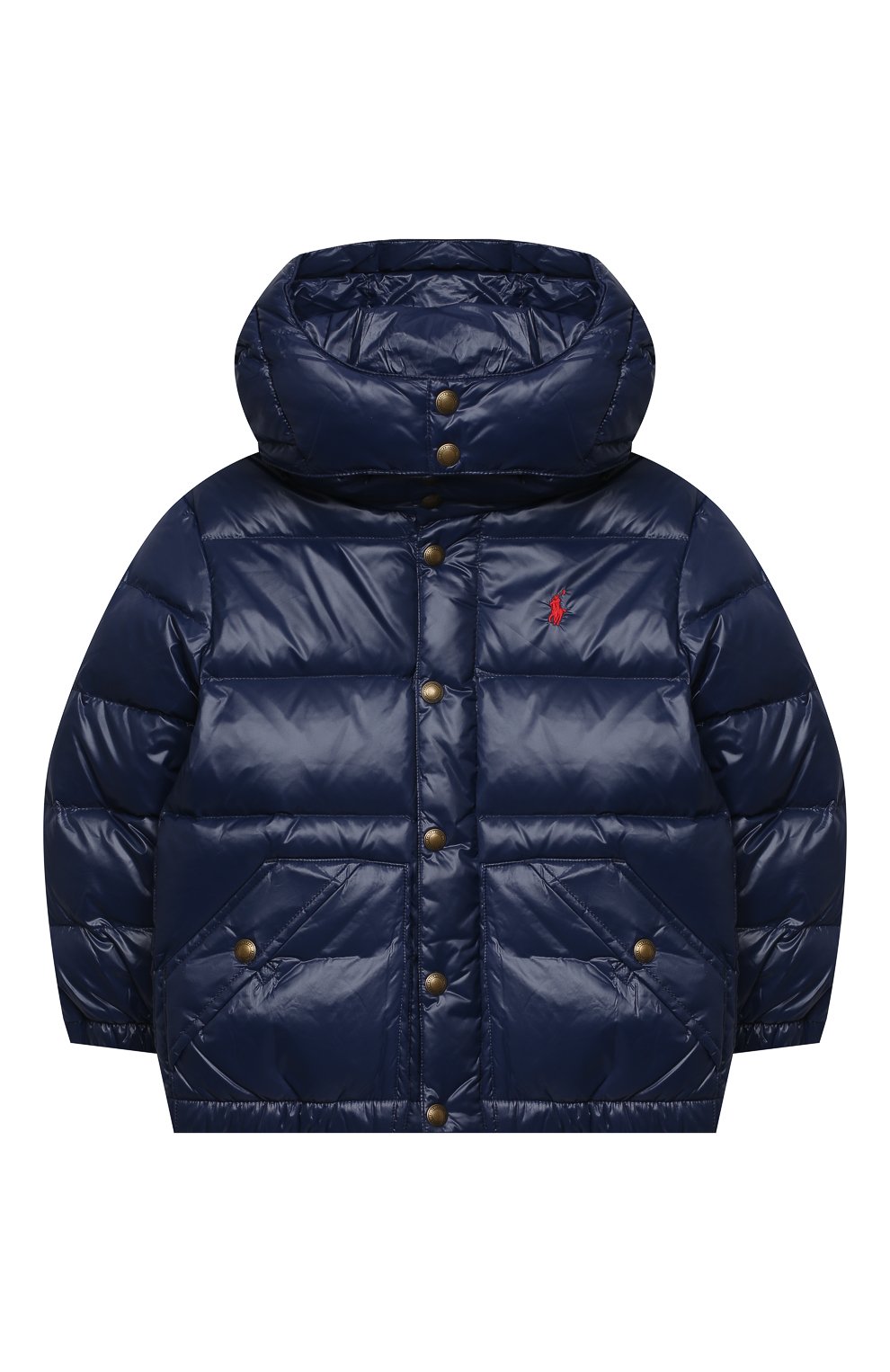 Пуховая куртка POLO RALPH LAUREN темно-синего цвета по цене 25100 руб., арт. 323795538, фото 1 Пуховая куртка POLO RALPH LAUREN, арт. 323795538, фото 1