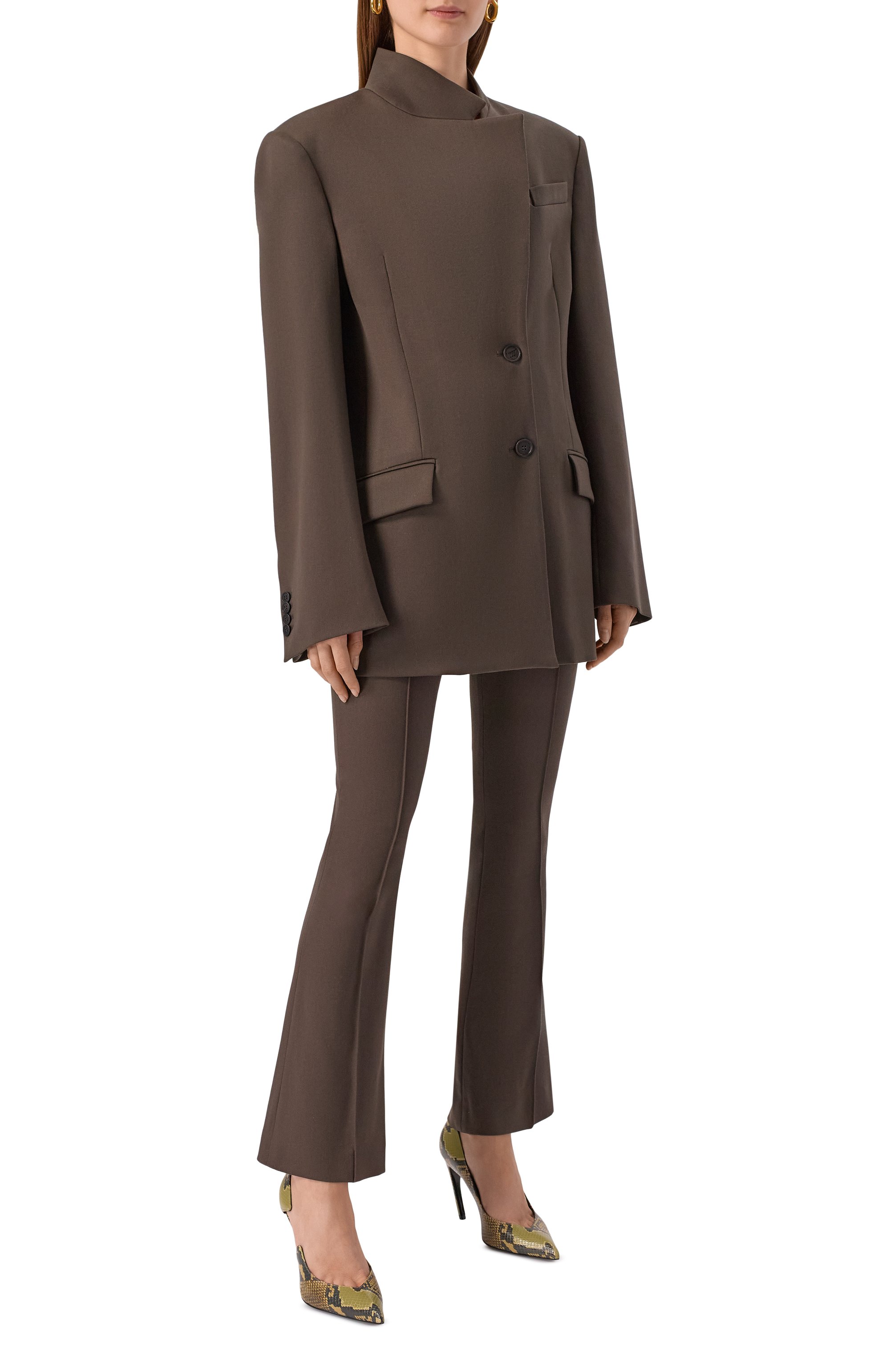 Шерстяной жакет THE ATTICO, арт. 251WCG00084/WWW061AA, фото 2