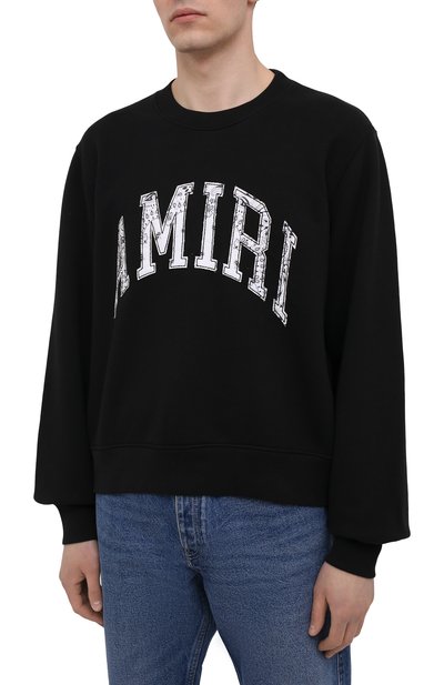 Хлопковый свитшот AMIRI, арт. MJSC001-001, фото 3