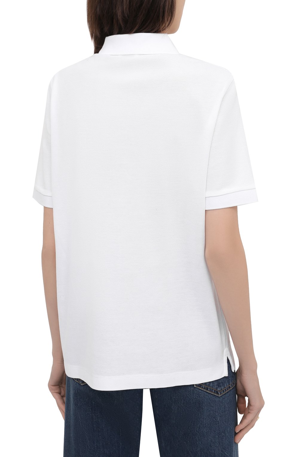 Хлопковое поло BURBERRY белого цвета по цене 56500 руб., арт. 8017153, фото 4 Хлопковое поло BURBERRY, арт. 8017153, фото 4