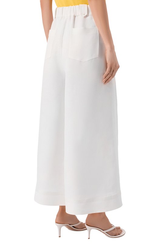 Брюки изо льна и вискозы Freeage WS26.PT189.2070.100 Белый  WS26.PT189.2070.100 Фото 4