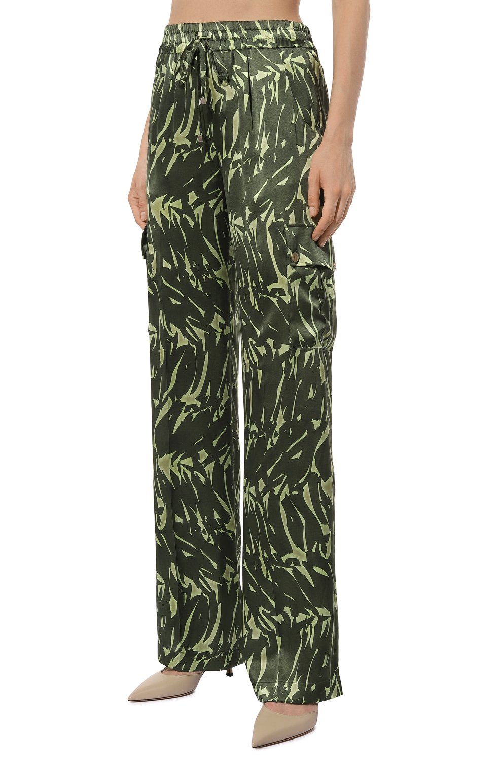 Шелковые брюки-карго KITON, арт. D57114K0978C, фото 3