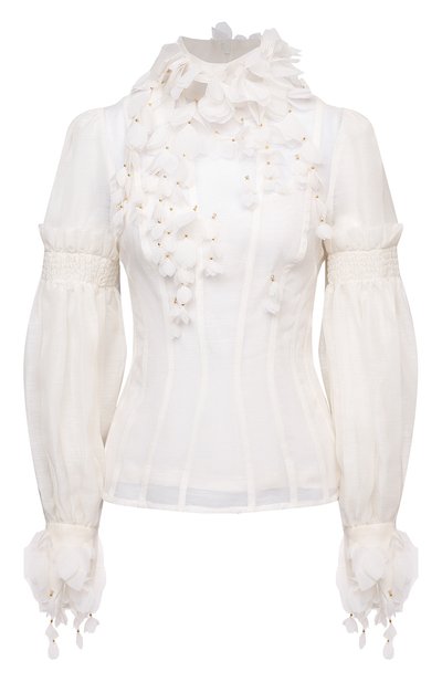 Блузка из льна и шелка ZIMMERMANN, арт. 1337TB0T, фото 1