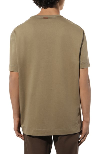 Хлопковая футболка ZEGNA, арт. UD360A7/D760, фото 4