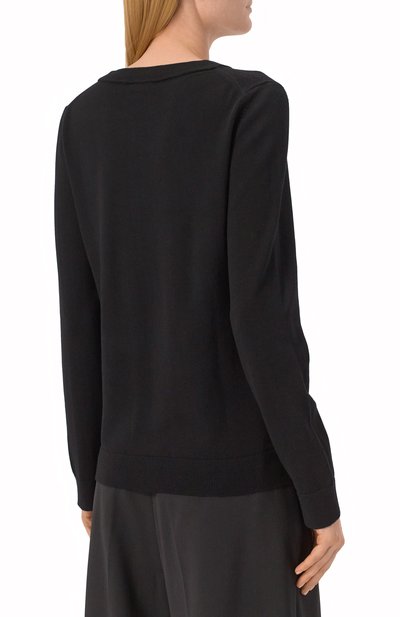 Шерстяной пуловер BOSS черного цвета по цене 19950 руб., арт. 50492551, фото 4 Шерстяной пуловер BOSS, арт. 50492551, фото 4