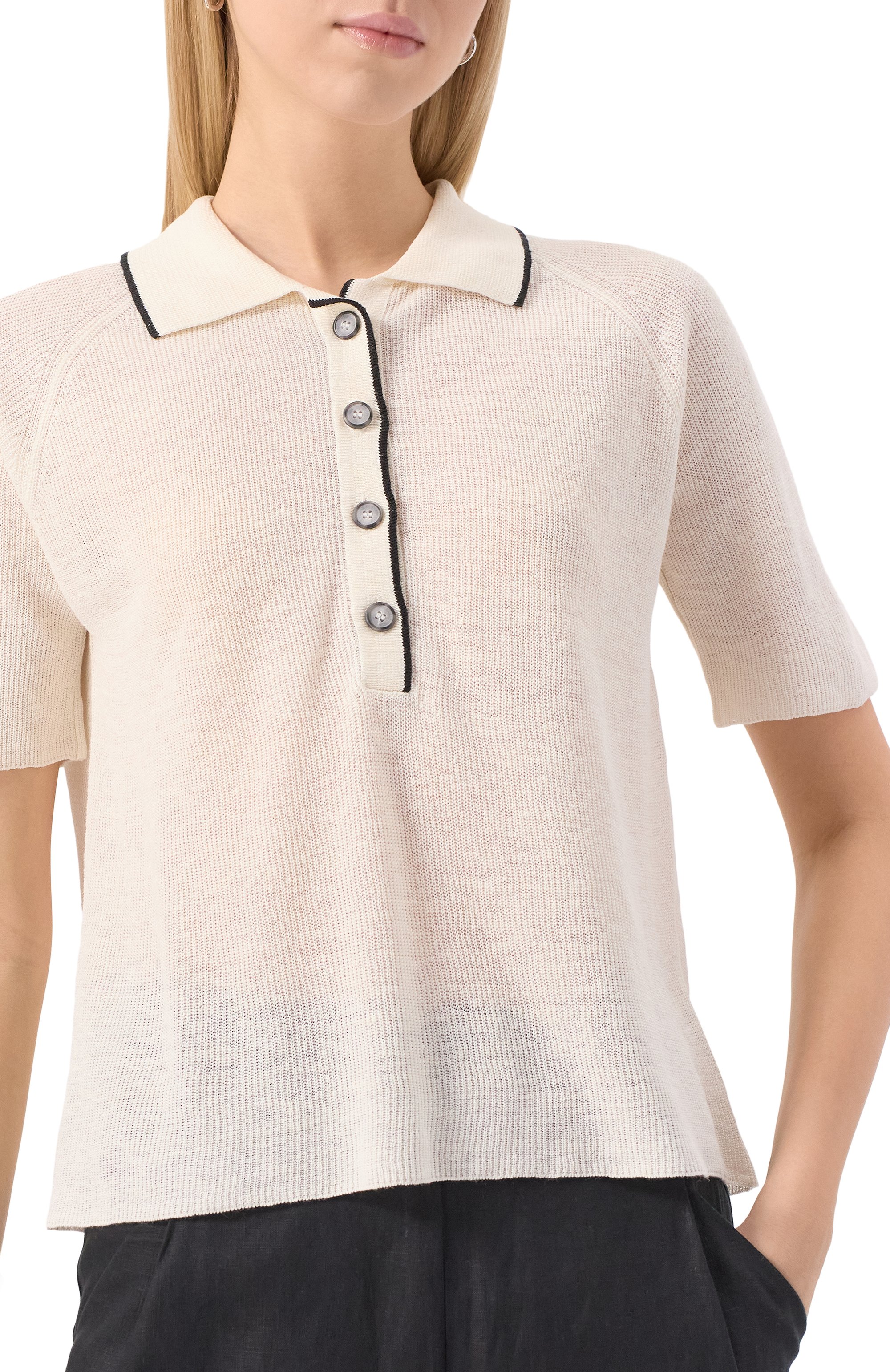 Льняное поло GRAN SASSO, арт. 57240/24840, фото 5