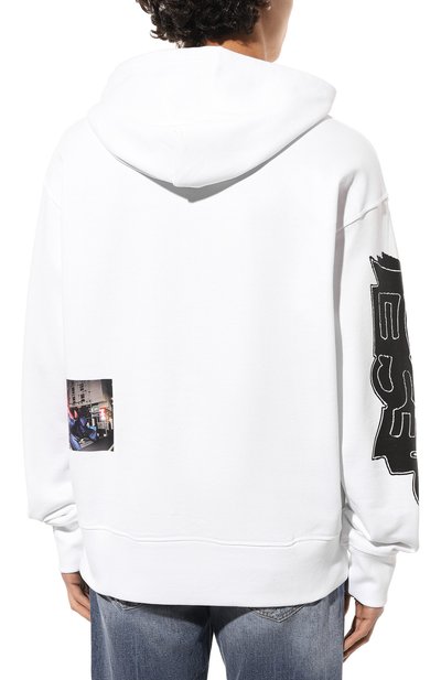 Хлопковое худи DIESEL, арт. A03592/0IEAX, фото 4