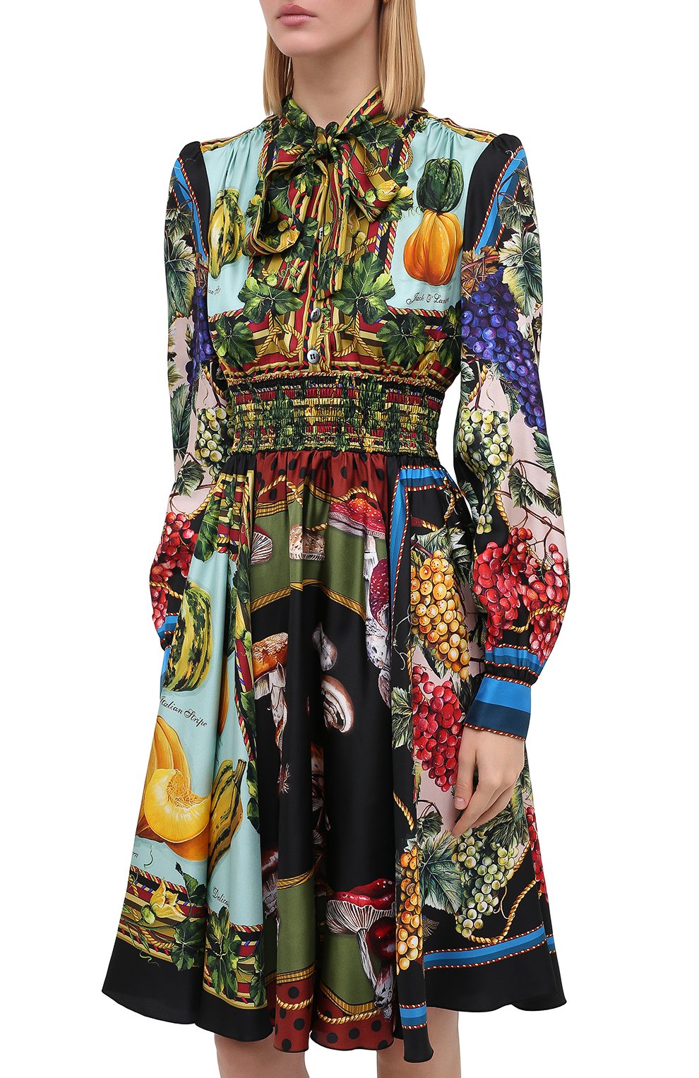 Шелковое платье DOLCE & GABBANA, арт. F6J8ST/GDV90, фото 3